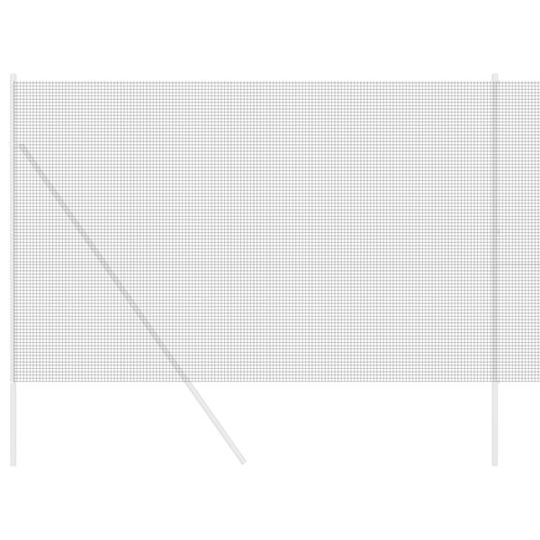 vidaXL Zavarena žičana ograda Siva 1.5 x 50 m Čelik