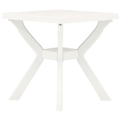 vidaXL Bistro stol bijeli 70 x 70 x 72 cm plastični