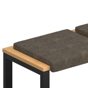 vidaXL Jastučić za klupu 4 kom. Umjetni sued Tamnosiva Dubina 35 cm