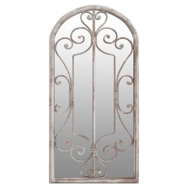 vidaXL Ogledalo boja pijeska 70 x 30 cm željezno za unutarnju upotrebu