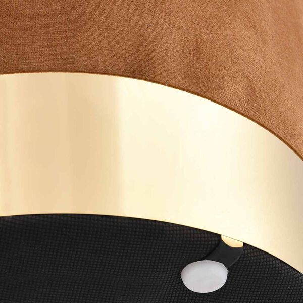 vidaXL Tabure smeđe-zlatni baršunasti 28 x 36 cm