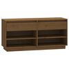 vidaXL Ormarić za cipele boja meda 110x34x52 cm od masivne borovine
