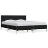 vidaXL Okvir za krevet crni 150x200 cm konstruirano drvo i metal