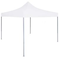 vidaXL Profesionalni sklopivi šator za zabave 3 x 3 m čelični bijeli