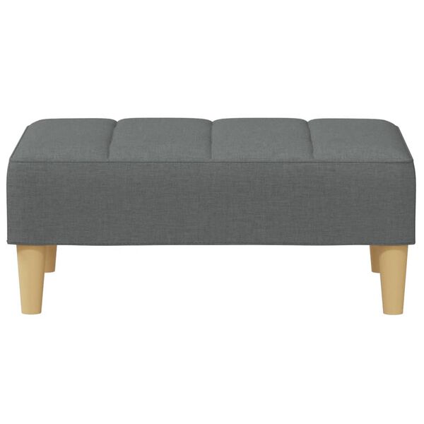 vidaXL Tabure tamnosivi 77x55x31 cm od tkanine