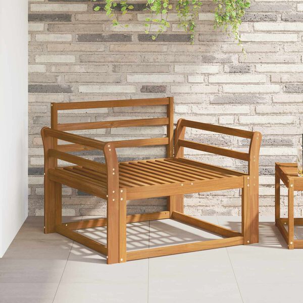 vidaXL Srednja sofa za van Čvrsto drvo akacije Prirodna