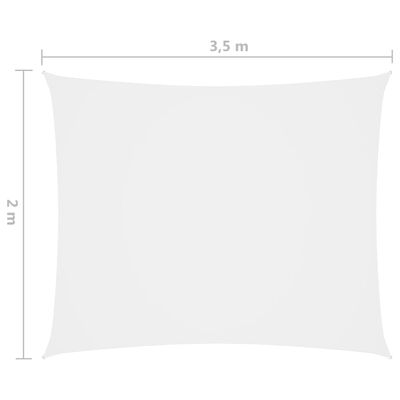 vidaXL Jedro protiv sunca od tkanine Oxford pravokutno 2x3,5 m bijelo