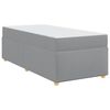 vidaXL Krevetna konstrukcija Svijetlo siva 100 x 200 cm tkanina