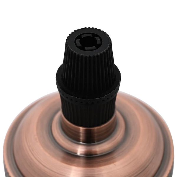 vidaXL Grla za žarulje 2 kom crvena bronca E27