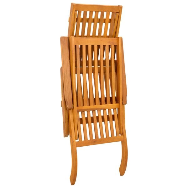 vidaXL Ležaljka koja se može preklopiti i nagnuti 2 pcs Crvena