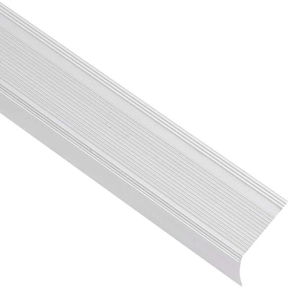 vidaXL Rubnjaci za stepenice L-oblika 5 kom aluminijski 90 cm srebrni