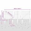 vidaXL Stup za ogradu Siva 50 x 0,6 m (36 mm mreža) Čelik i PVC