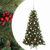 vidaXL Umjetno božićno drvce s kuglicom 150 cm 150 LED lampica