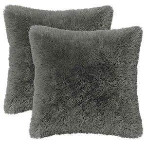 vidaXL Presvlaka za jastuk 2 pcs HEERLEN Svjetlosiva 30 x 30 cm
