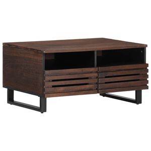 vidaXL Stolić za kavu smeđe-crni 80x55x40 cm od masivnog drva manga