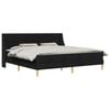 vidaXL Okvir kreveta s madracem Crna 180 x 200 cm Poliester