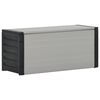vidaXL Vrtna ko&scaron;ara za otpad siva 85 x 34 x 40 cm