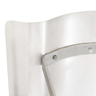 vidaXL Kapa za dimnjak od nehrđajućeg čelika srebrne boje