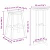 vidaXL Set bar stolova za vrt 3 pcs Bijelo HDPE