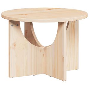 vidaXL Kava Stol Prirodna 50 x 50 x 35 cm Masivna borovina