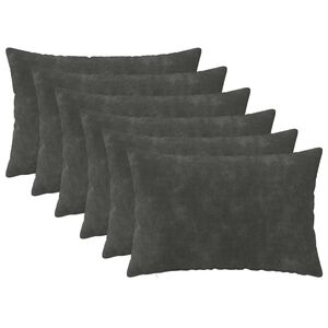 vidaXL Presvlaka za jastuk 6 pcs HEERLEN Antracit 30 x 50 cm