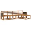 vidaXL Set vanjskih sofa 5 pcs Prirodna Čvrsto drvo akacije