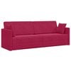 vidaXL Podni kauč na razvlačenje Vinska crvena 213 x 70 x 77 cm Bar&scaron;un