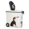 425608 Curver Pet Food Container Dog with Wheels 35L