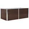 vidaXL Povi&scaron;ena vrtna gredica 160 x 80 x 45 cm pocinčani čelik smeđa