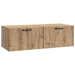 vidaXL TV ormar za zid Hrast artisan 98 x 41 x 30 cm Konstruirano drvo