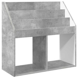vidaXL Polica za knjige za djecu Betonski sivi 72,5 x 29,5 x 69 cm