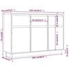 vidaXL Komoda 110 x 36 x 75 cm od masivne borovine