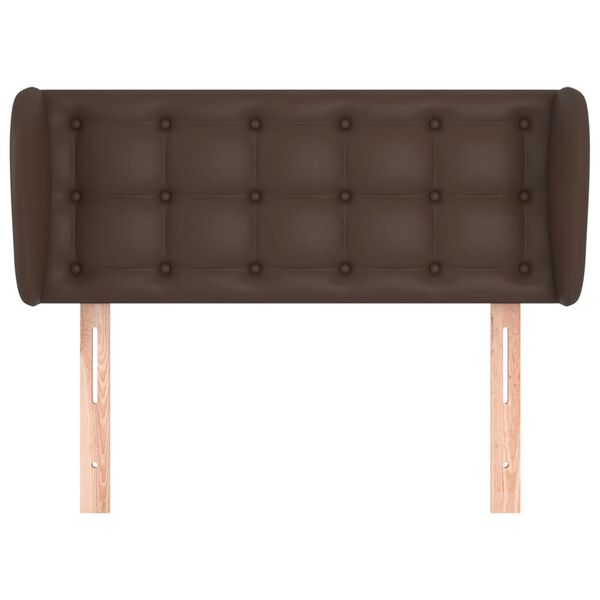 vidaXL Uzglavlje s u&scaron;ima smeđe 83x23x78/88 cm od umjetne kože