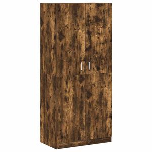 vidaXL Ormar boja dimljenog hrasta 90 x 52 x 200 cm konstruirano drvo