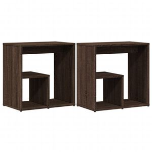 vidaXL Bočni stolići 2 kom boja hrasta 50x30x50 cm konstruirano drvo