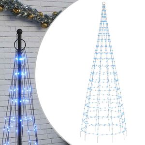 vidaXL LED božićno drvce 550 LED plavo 300 cm