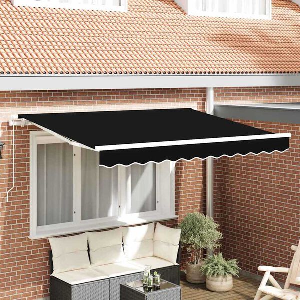 vidaXL Zamjensko platno za tendu Crna 280 x 245 cm Poliester