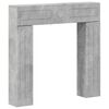 vidaXL Okvir za kamin Betonska siva 102 x 18 x 100,5 cm
