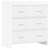 vidaXL Kreveta Bijela 75 x 33 x 80 cm Konstruirano drvo