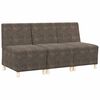 vidaXL Modularna sofa bez naslona 3 kom. Tamno siva