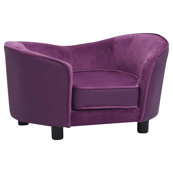 vidaXL Sofa za pse bordo 69 x 49 x 40 cm od pliša i umjetne kože
