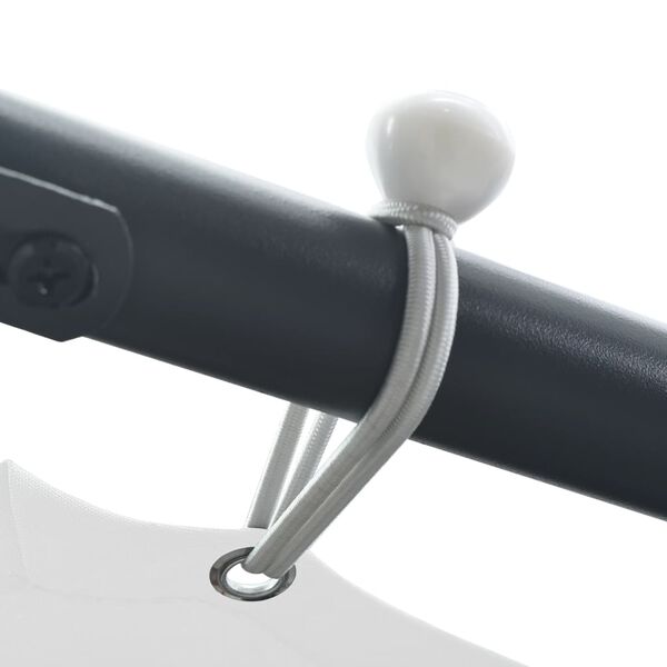 vidaXL Sjenica 3 x 3 x 2,6 m bijela 180 g/m²