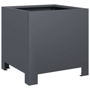 vidaXL Vrtna sadilica antracit 30x30x30 cm čelična
