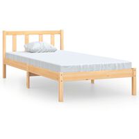 vidaXL Okvir za krevet od masivne borovine 90x190 cm 3FT jednokrevetni