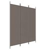 vidaXL Sobna pregrada s 3 panela antracit 150 x 220 cm od tkanine