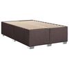 vidaXL Krevet box spring s madracem tamnosmeđi 120 x 190 cm od tkanine