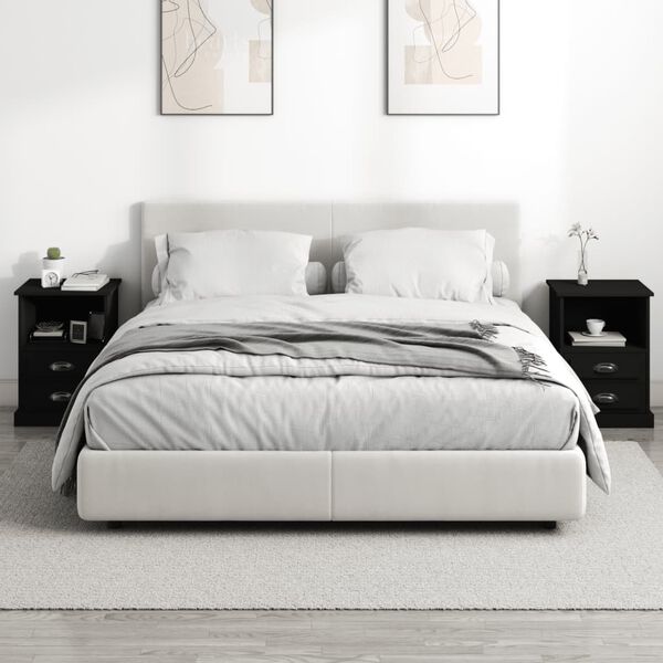 vidaXL Noćni ormarići 2 kom crni 43x36x60 cm