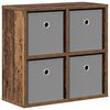 vidaXL Kreveta s ladicama Staro drvo 49,5 x 22 x 47 cm