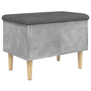 vidaXL Klupa za pohranu siva boja betona 62x42x46 cm konstruirano drvo