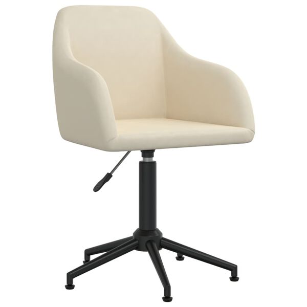 vidaXL Okretne blagovaonske stolice 2 kom krem bar&scaron;unaste